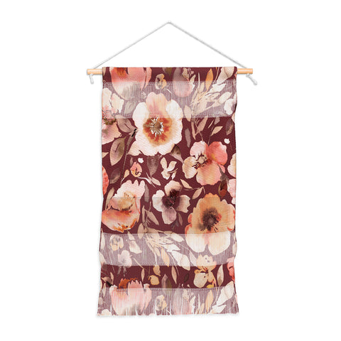 Ninola Design Artistic poppies Autumn Dark Red Wall Hanging Portrait