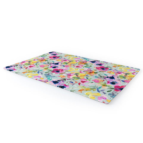 Ninola Design Artistic Summer Floral Color Area Rug