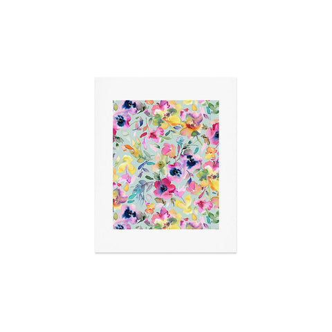 Ninola Design Artistic Summer Floral Color Art Print