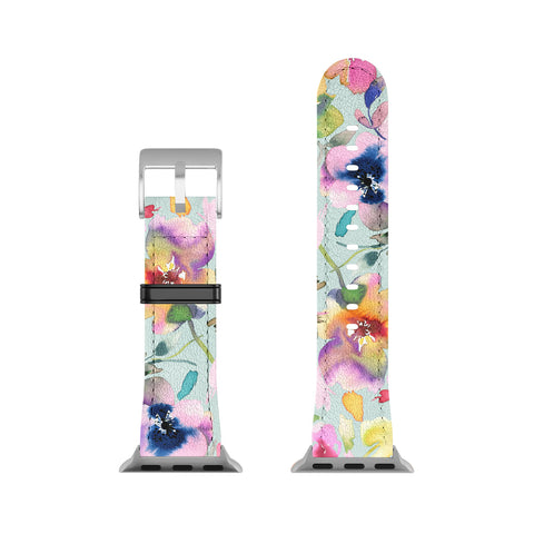 Ninola Design Artistic Summer Floral Color Apple Watch Band