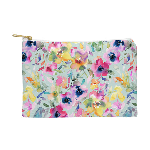 Ninola Design Artistic Summer Floral Color Pouch