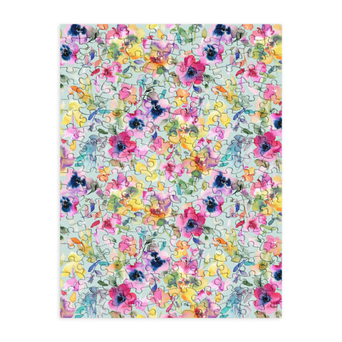 Ninola Design Artistic Summer Floral Color Puzzle
