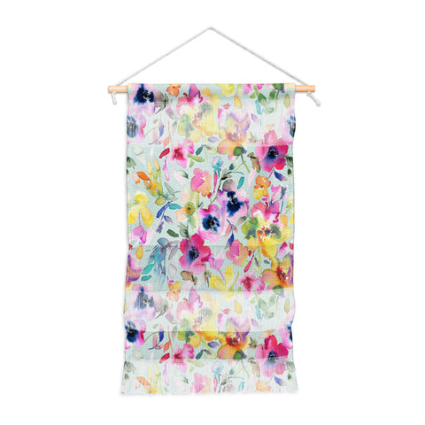 Ninola Design Artistic Summer Floral Color Wall Hanging Portrait