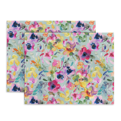 Ninola Design Artistic Summer Floral Color Placemat