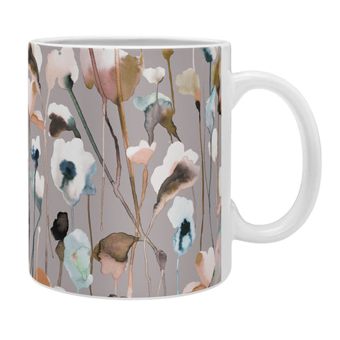 Ninola Design Artistic Wild Flowers Winter Neutral Coffee Mug