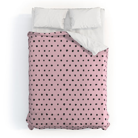 Ninola Design Artsy dots pink Duvet Cover