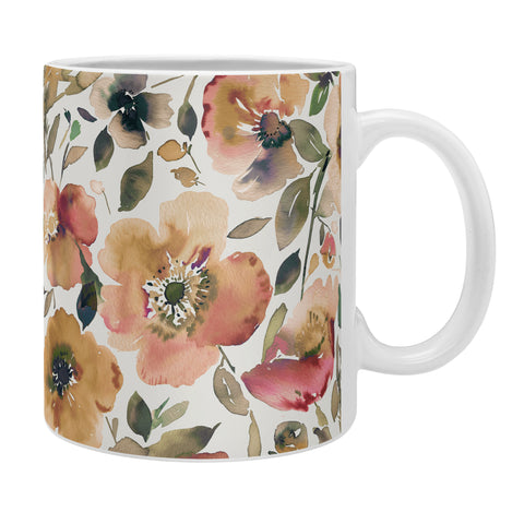 Ninola Design Artsy Poppies Gold Renaisance Coffee Mug