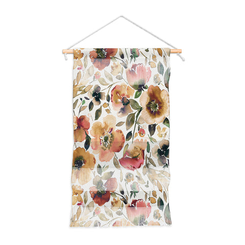 Ninola Design Artsy Poppies Gold Renaisance Wall Hanging Portrait