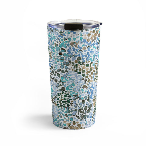 Ninola Design Blue Speckled Painting Watercolor Stains Travel Mug
