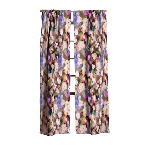 Ninola Design Botanic Retreat Ombre Abstract Watercolor Flowers Pink gold Blackout Non Repeat