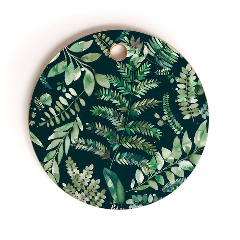 Ninola Design Botanical collection Dark Cutting Board Round