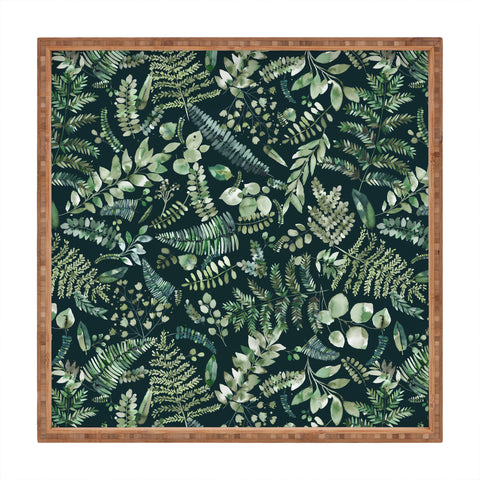 Ninola Design Botanical collection Dark Square Tray