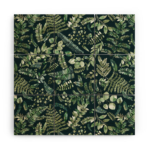 Ninola Design Botanical collection Dark Wood Wall Mural