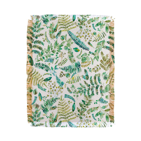 Ninola Design Botanical collection Throw Blanket