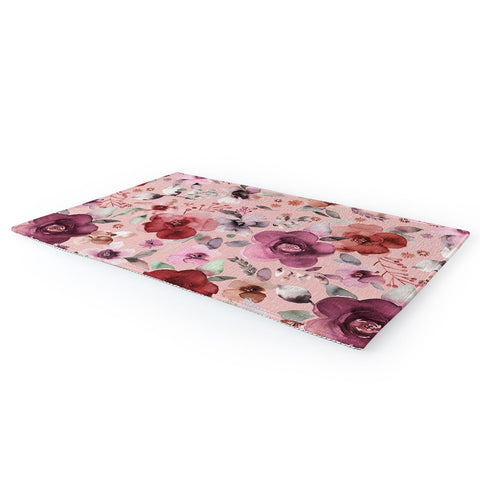 Ninola Design Bountiful bouquet Pink Romance Area Rug