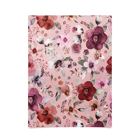 Ninola Design Bountiful bouquet Pink Romance Poster