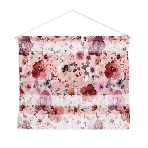 Ninola Design Bountiful bouquet Pink Romance Wall Hanging Landscape