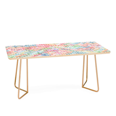 Ninola Design Charming Nostalgia Crosstitch Multicolored Coffee Table