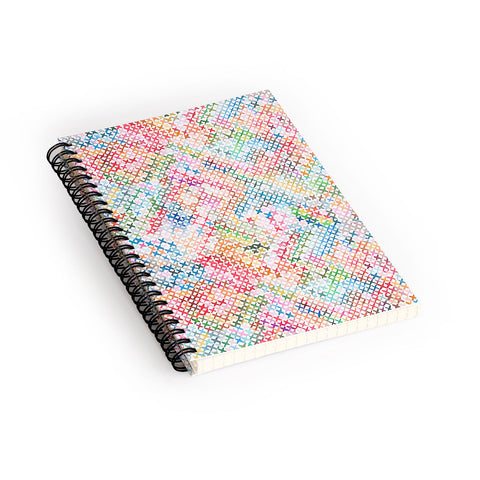 Ninola Design Charming Nostalgia Crosstitch Multicolored Spiral Notebook