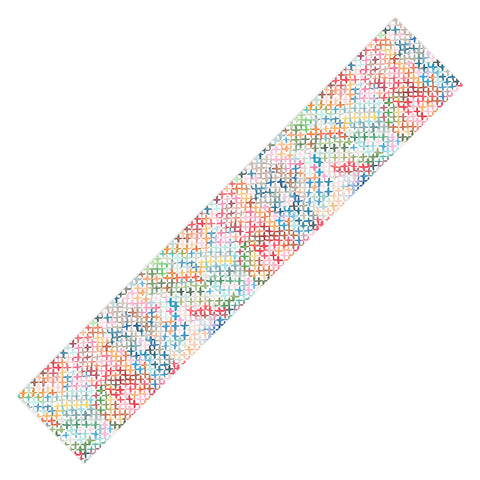 Ninola Design Charming Nostalgia Crosstitch Multicolored Table Runner