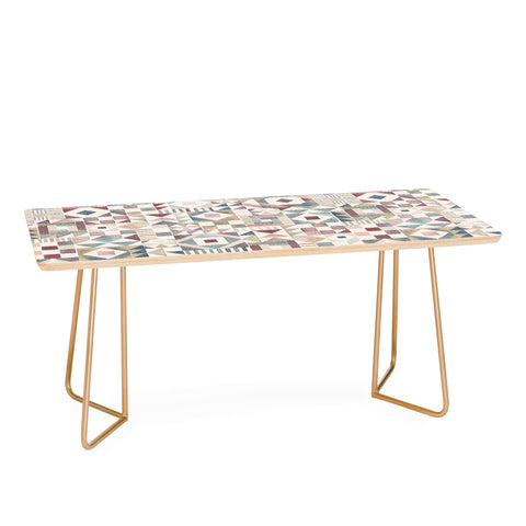Ninola Design Charming Nostalgia Geometric Tiles Coffee Table