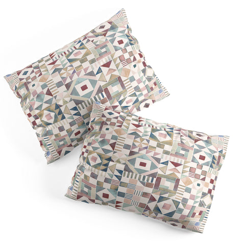 Ninola Design Charming Nostalgia Geometric Tiles Pillow Shams