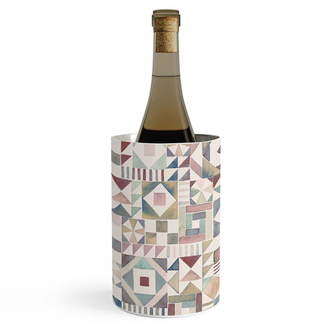 Ninola Design Charming Nostalgia Geometric Tiles Wine Chiller
