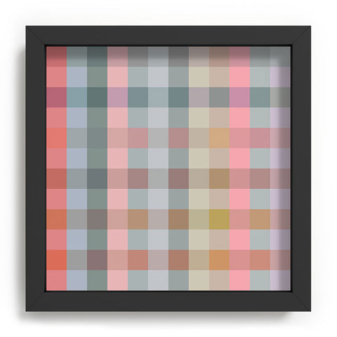Ninola Design Charming Nostalgia Gingham Checks Recessed Framing Square