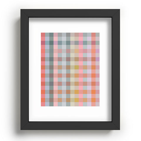 Ninola Design Charming Nostalgia Gingham Checks Recessed Framing Rectangle