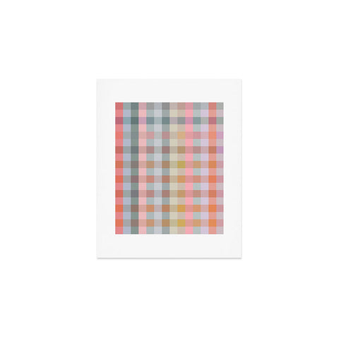 Ninola Design Charming Nostalgia Gingham Checks Art Print