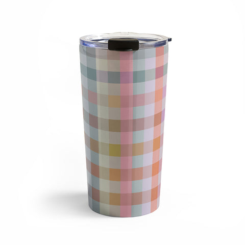Ninola Design Charming Nostalgia Gingham Checks Travel Mug