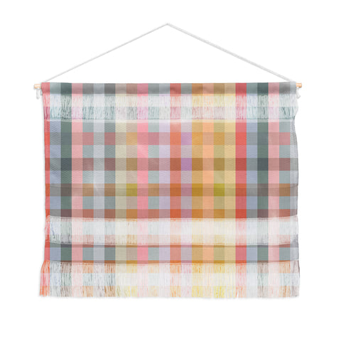 Ninola Design Charming Nostalgia Gingham Checks Wall Hanging Landscape