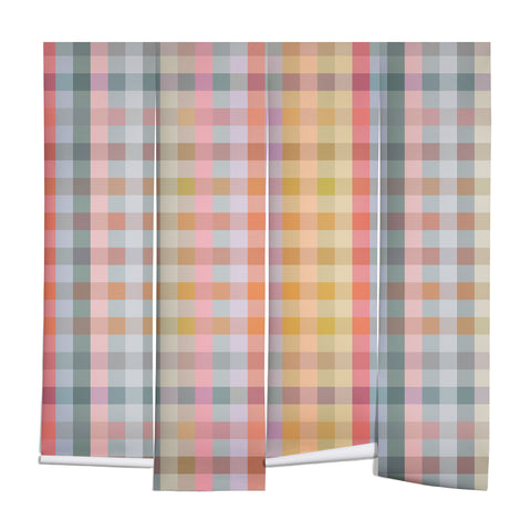 Ninola Design Charming Nostalgia Gingham Checks Wall Mural
