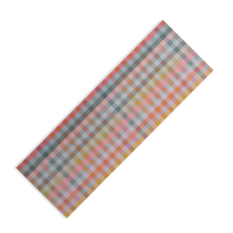 Ninola Design Charming Nostalgia Gingham Checks Yoga Mat