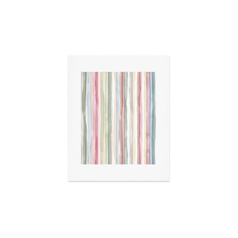Ninola Design Charming Nostalgia Handmade Summer Stripes Art Print