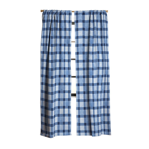 Ninola Design Checker Mosaic Navy Blue Blackout Non Repeat