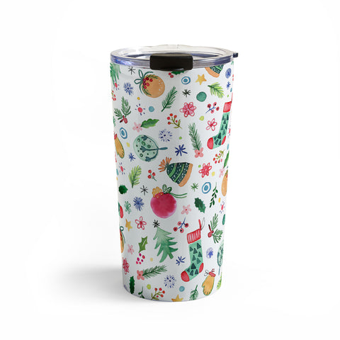 Ninola Design Christmas Favorite Things Travel Mug