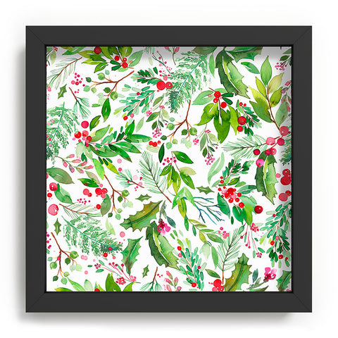 Ninola Design Christmas Nature Botanical Recessed Framing Square