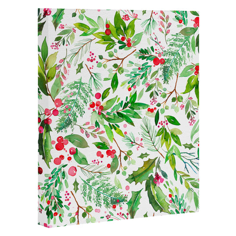 Ninola Design Christmas Nature Botanical Art Canvas