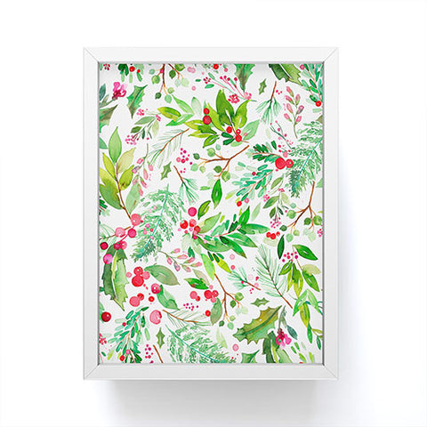 Ninola Design Christmas Nature Botanical Framed Mini Art Print