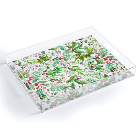 Ninola Design Christmas Nature Botanical Acrylic Tray