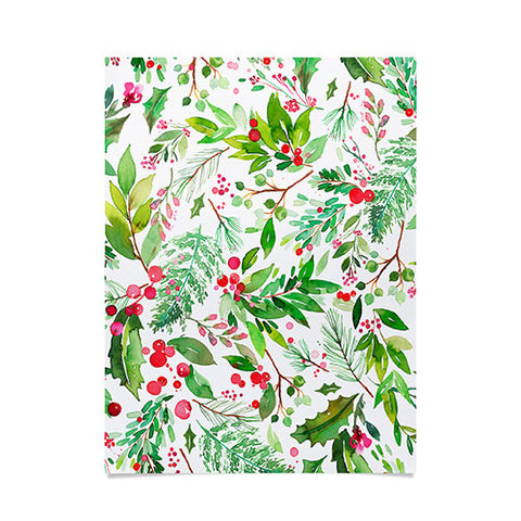 Ninola Design Christmas Nature Botanical Poster