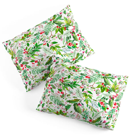 Ninola Design Christmas Nature Botanical Pillow Shams