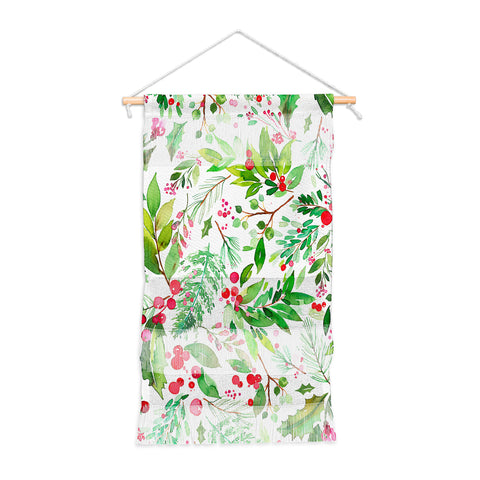 Ninola Design Christmas Nature Botanical Wall Hanging Portrait