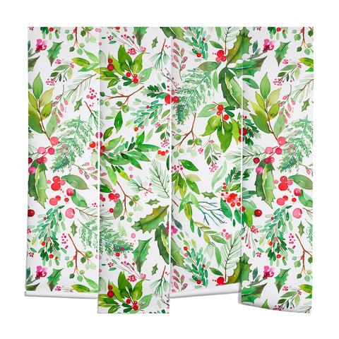 Ninola Design Christmas Nature Botanical Wall Mural