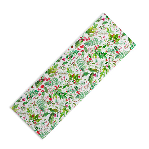 Ninola Design Christmas Nature Botanical Yoga Mat