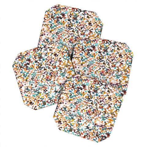 Ninola Design City from above Geometry Coaster Set