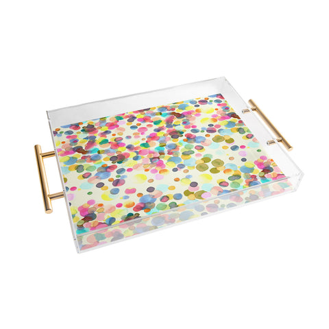 Ninola Design Color Dots Watercolor Acrylic Tray