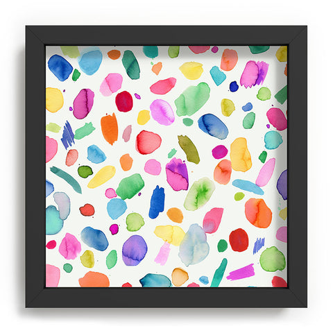 Ninola Design Color Joy Abstract Colorful Recessed Framing Square
