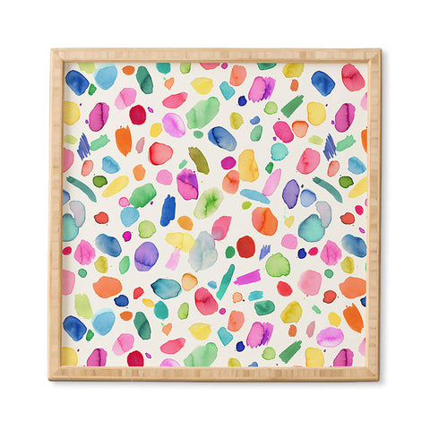 Ninola Design Color Joy Abstract Colorful Framed Wall Art